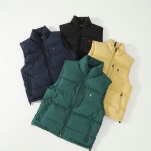 拉夫勞倫四色羽絨馬甲男女同款