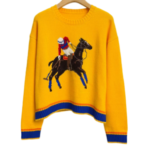 Ralph Lauren 곰돌이 스웨터 5 울 노란색