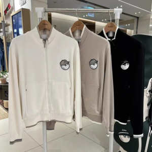 Malbon 남성용 골프 스탠드 칼라 바람막이 보온 상의 패션 다용도 스포츠 캐주얼 긴팔 재킷