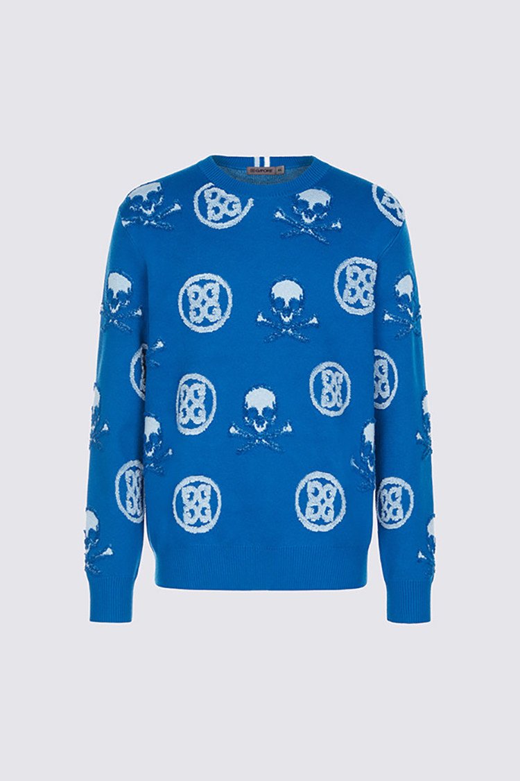 GFORE 골프 25 가을 패턴 라운드넥 보온 방한 스포츠 아웃도어 니트 스웨터 남성용