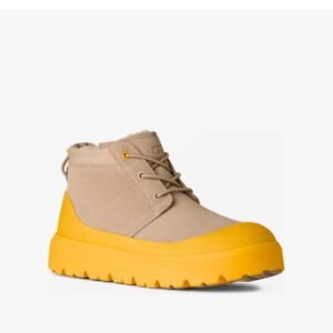 왕이보 착용 모델 UGG 겨울용 남녀공용 두꺼운 밑창 레이스업 넘 컬러 쉘 스노우부츠 패션 부츠