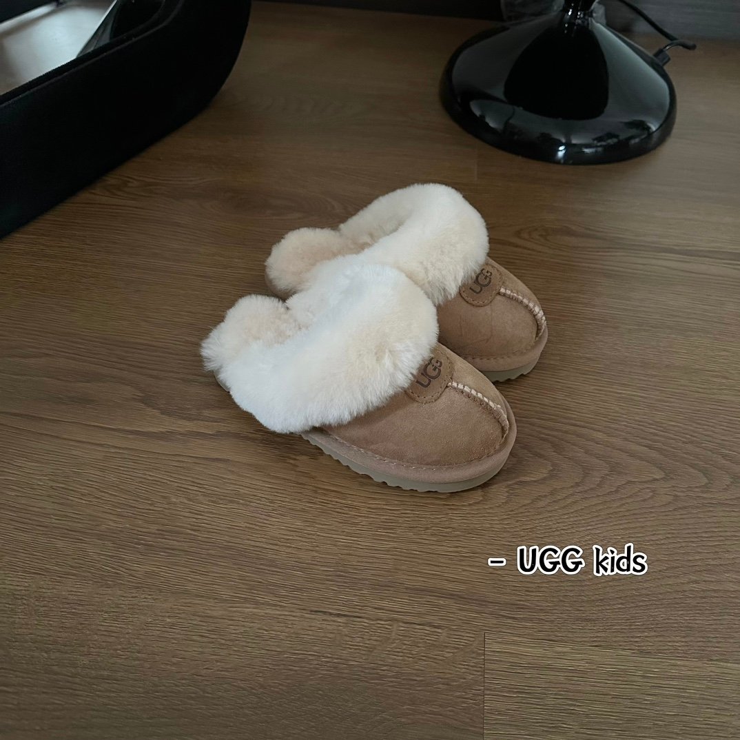 UGG 키즈 가을겨울 남녀공용 캐주얼 털 슬리퍼 아동용 외출용 편안한 스노우부츠