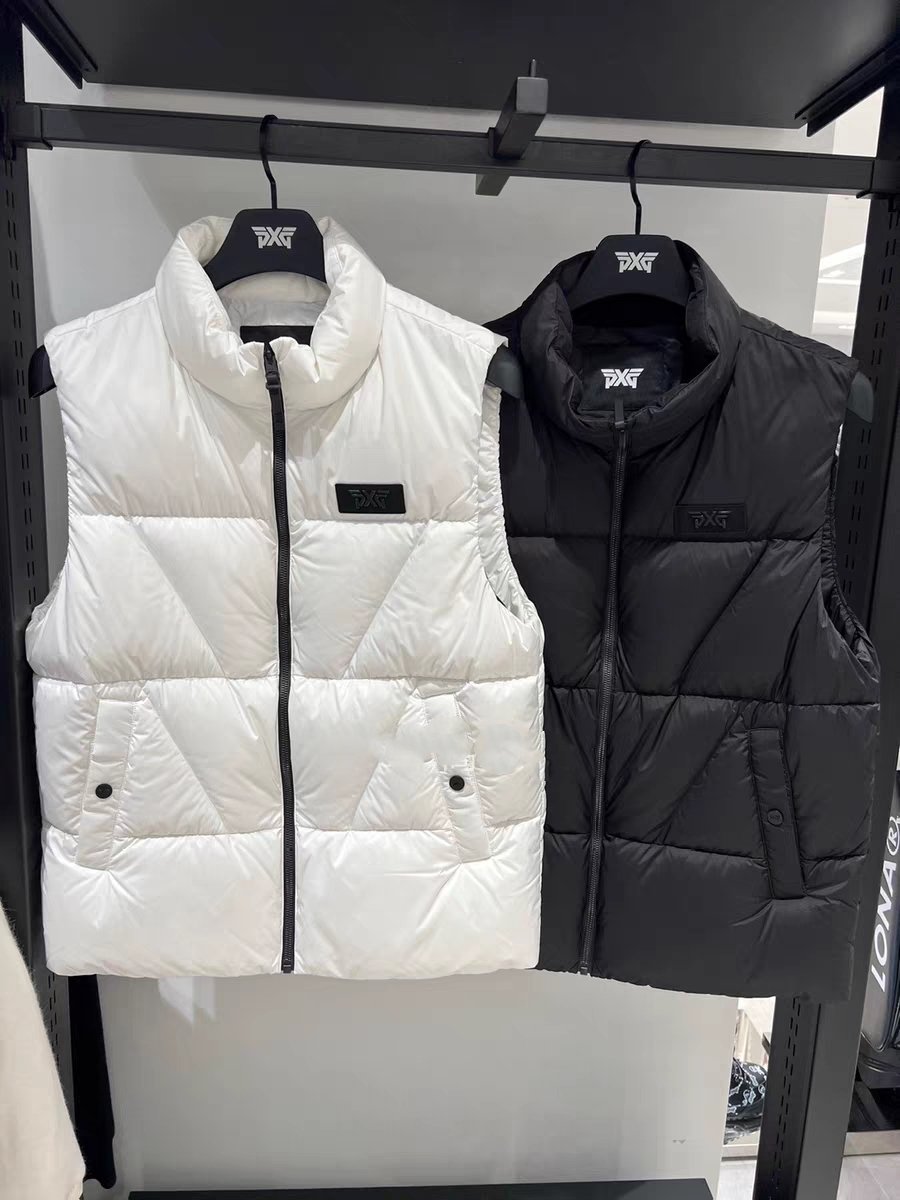 PXG 골프 남성용 가을겨울 컬렉션 패션 다용도 보온 다운 조끼 캐주얼 스포츠 따뜻한 다운 베스트