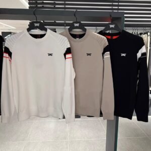 PXG 남성용 골프 25년 신작 가을겨울 라운드넥 풀오버 니트 긴팔 스포츠 다용도 보온 상의