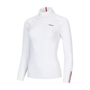 Titleist 여성 골프 가을겨울 하이넥 슬림핏 보온 스포츠 내의 긴팔 티셔츠