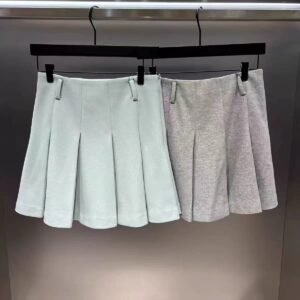 G/FORE 여성용 신상 골프 가을겨울 무지 볼백 달린 플리츠 미니스커트 멀티웨어 패션 편안하고 따뜻한 스커트