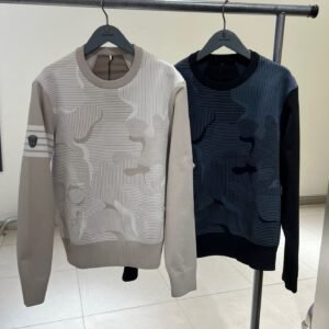 Amazingcre 남성용 골프웨어 25년 가을 남성용 스트레치 통기성 보온 운동 라운드넥 니트 상의