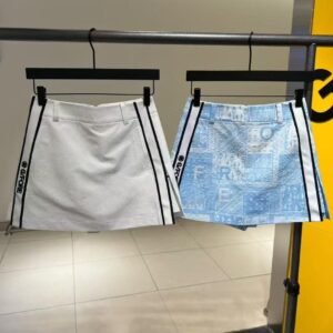 G/FORE 여성용 골프 세트 패션 다용도 크루넥 반팔 티셔츠 스포츠 편안함 슬림핏 하이웨이스트 미니스커트