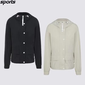 G/FORE 여성용｜26년 초봄 신상 골프웨어｜얇은 소재 심플 웨이스트 조절 롱슬리브 후드 방풍 재킷