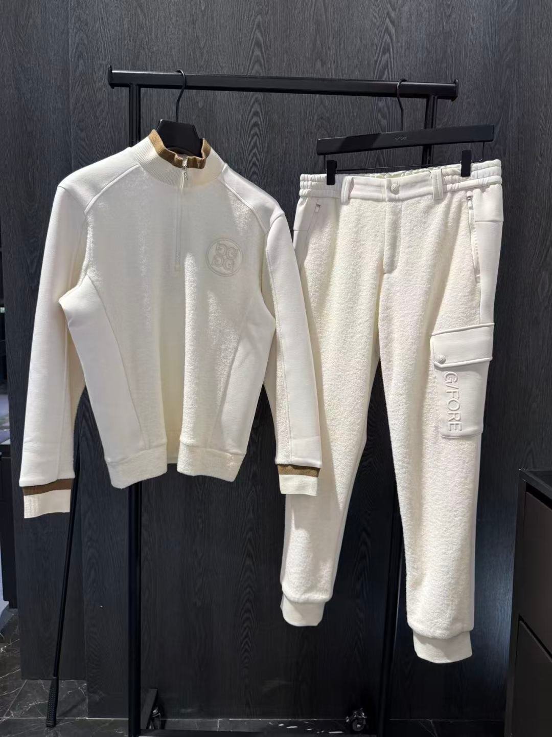 G/FORE 남성 골프웨어 상의 26년 겨울 신제품 맞춤 제작 바람막이 안감 두꺼운 스웨터