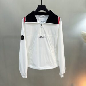 Malbon 여성 골프웨어 상의 26년 초봄 컬렉션 스포츠 캐주얼 다용도 연령감 줄이고 슬림해 보이는 와이드 칼라 후드티