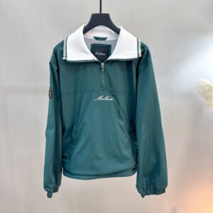 Malbon 여성 칼라 퀵드라이 메쉬 안감 슬림 연령감 줄이는 골프웨어 스포츠 긴팔 베이스볼 재킷