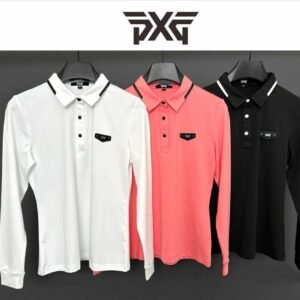 PXG 커플용 골프웨어 긴팔 가을겨울용 패션 슬림핏 고급형 흡한통기성 캐주얼 아웃도어 스포츠웨어
