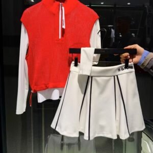 G/FORE 여성용 공식 봄여름 신상 골프웨어 플레어드 스커트 미니스커트