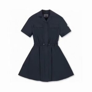 G/FORE 여성 신상 한국 골프 원피스 운동 칼라 웨이스트 조절 반팔 테니스 원피스