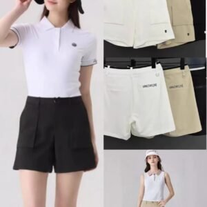 Amazingcre 여성용 2026 신상 골프 반바지 캐주얼 속건성 탄력밴드 드로스트링 심플 스포츠 패션