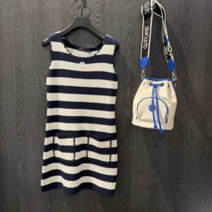 G/FORE 여성 골프웨어 여름 신상 한국 아웃도어 무소매 니트 원피스