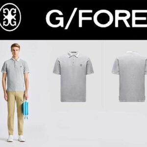 GFORE 남성 골프웨어 26년 여름 신모델 턴다운 칼라 반팔 폴로 셔츠 캐주얼 스포츠 겸용 만능 상의