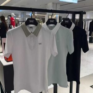PXG 여성 골프 여름 아이스실크 반팔 티셔츠 흡습속건 통기성 아웃도어 스포츠 골프복 캐주얼 폴로셔츠