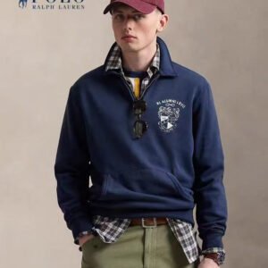Ralph Lauren 빈티지핏 칼라 그래픽 스웨트셔츠