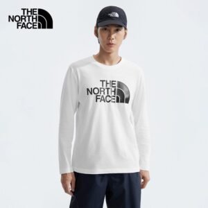 The North  Face  남성 쿨링 드라이 프린트 로고 긴팔티 캐주얼 스포츠 아웃도어 통기성