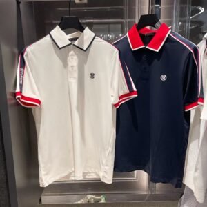 G/FORE 남성 골프 컨트라스트 테이핑 반팔