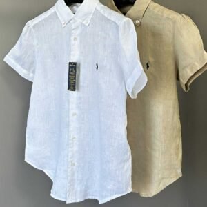 Ralph Lauren  100% 린넨 반팔 셔츠