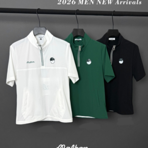 Malbon 신형 골프 반소매 트렌치 코트 남성용 아웃도어 스포츠 레저 탄성 속건성 GOLF 반소매 의류