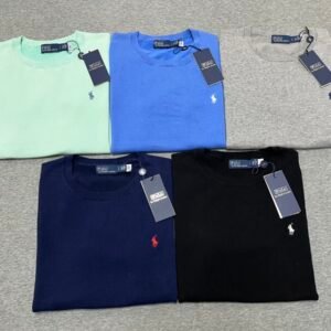 Ralph Lauren여성용 오버핏 반팔 니트 티셔츠