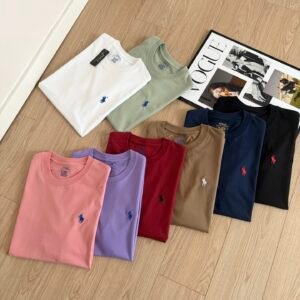 Ralph Lauren 랄프로렌 클래식 폰니 자수 260g 중량 순면 베이직 반팔 티셔츠