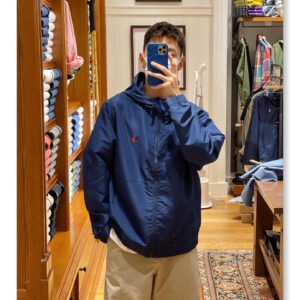 Ralph Lauren 봄 시즌 후드 집업 방풍 윈드브레이커 자켓 남녀 공용 젊은이 인스 핫 브랜드