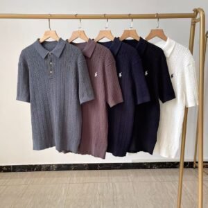 Ralph Lauren 남성 케이블 니트 폴로 셔츠