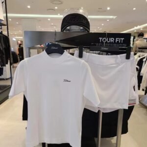 Titlelst 26 봄여름 골프 백오픈 씬니트 니트 탑 슬림핏 고탄성 얀 원본과 매치되는 베이직 니트