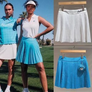 Malbon 여성 26 신상 여름 골프웨어 베이직 컬러 쿨링 소재 패션 주름 미니스커트