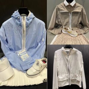 G/FORE 여성 봄가을 신상 골프 트렌치코트 한국판 슬림 핏 날씬해 보임 방풍 아우터