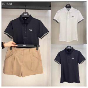 PXG 레이디스 26년 봄 신상 골프웨어 솔리드 컬러 로고 캐주얼 스포츠 데일리 반바지