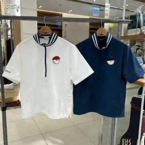 Malbon 2026 봄여름 골프 여성 세트 웨어 골프 운동복 반팔 폴로 셔츠 슬림 핏 반바지