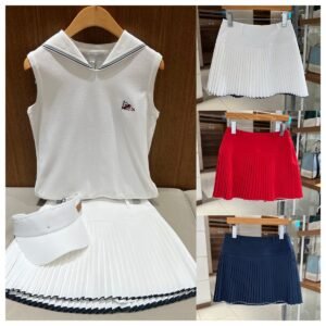 여성 골프 치마 2026 봄여름 데일리로 착용가능한 속치마 안심 디자인 A라인 스커트 로고 자수 반스커트