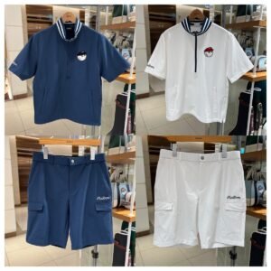 Malbon 골프웨어 남성 반팔 티셔츠 26년 봄·여름 신상 데일리 로고 골프 스포츠 셔츠 칼라 탑